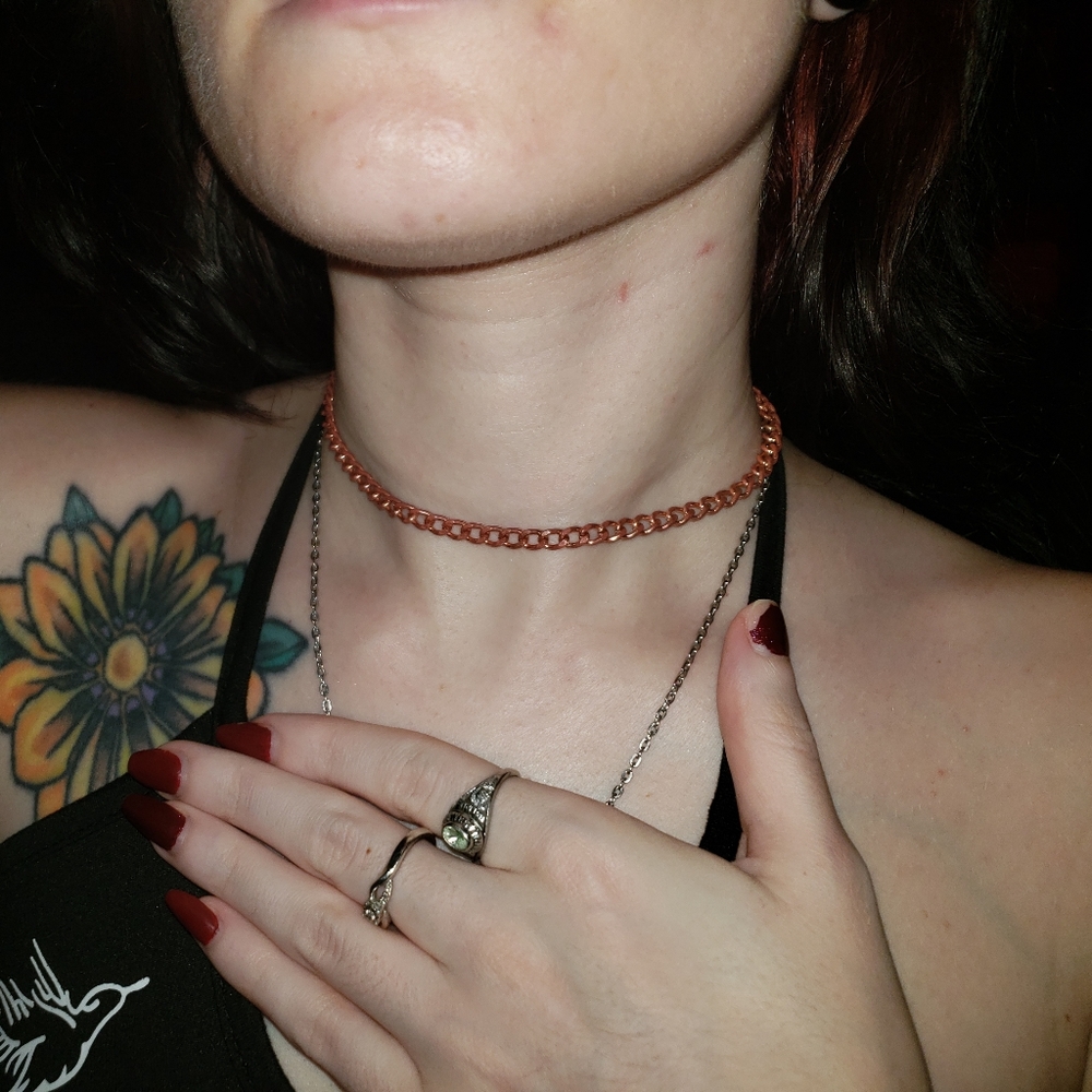 Pink Choker Chain - Picture 7 of 8
